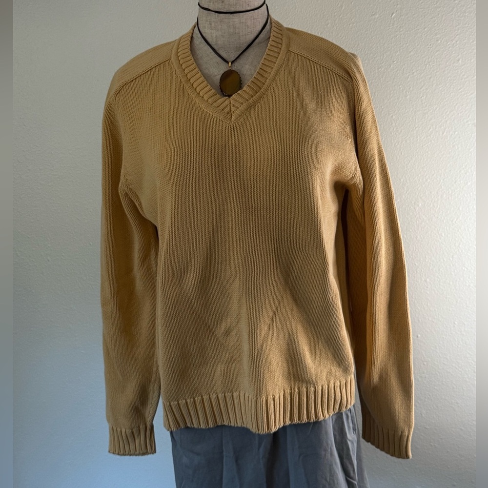Yellow V-Neck Sweater